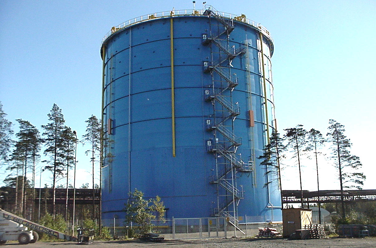 Finland, thin shell gasometer